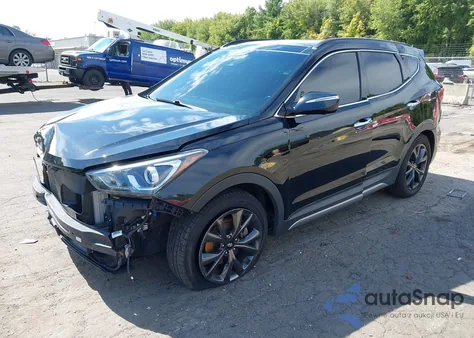 2018 Hyundai Santa Fe Sport 2.0T Ultimate from USA, damaged, VIN 5XYZWDLA7JG508365